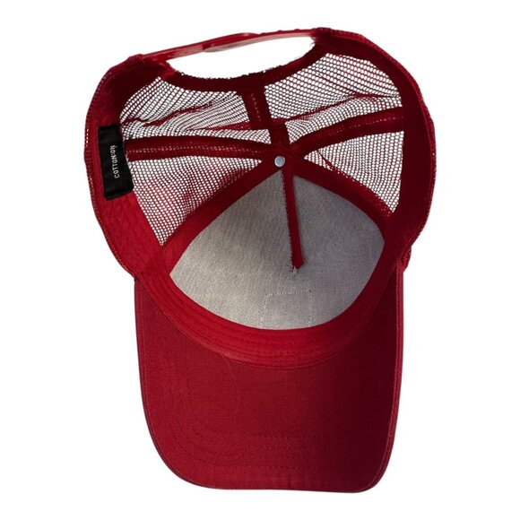 Red Trucker Hat with Mickey Mouse Patch – Japanese Text “Make It Impossible” - Picture 5 of 5